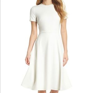 Crepe Fit/Flare Dress